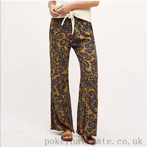 Anthropologie wide leg pants